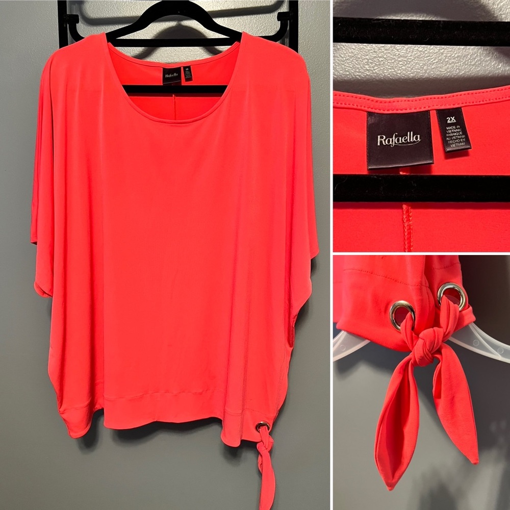 Rafaella Coral Blouse - Size 2X